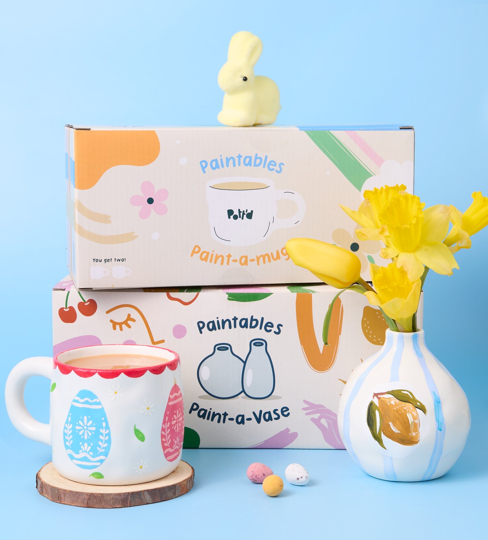 Pott'd Bundles kit pittura vaso e mug ceramica da dipingere