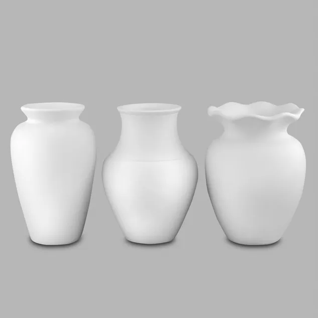 Mayco Earthenware Bisque ceramica Great Shapes Vases