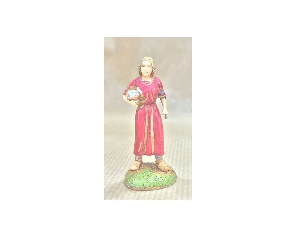 Landi 6013 Donna Cesto in Braccio pastore presepe resina