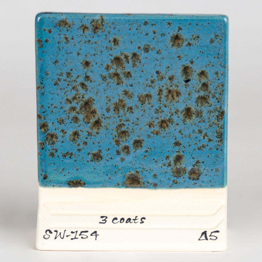 Mayco Foundations Shipwreck smalto stoneware cristalli blu grigio