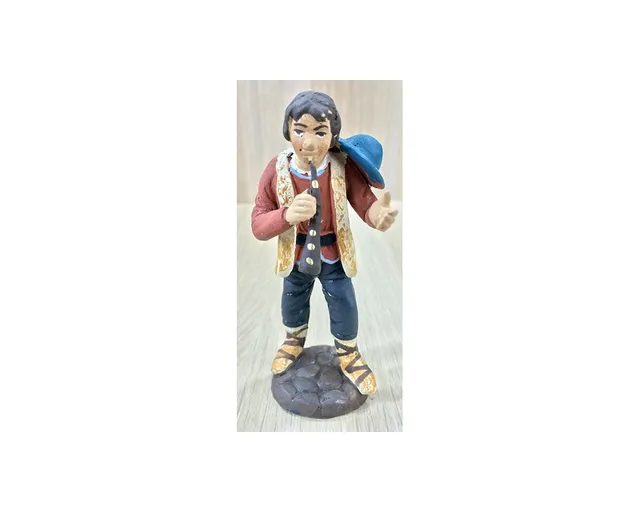 Montanini Terracotta T1011 Pifferaio statuina presepe 10 cm