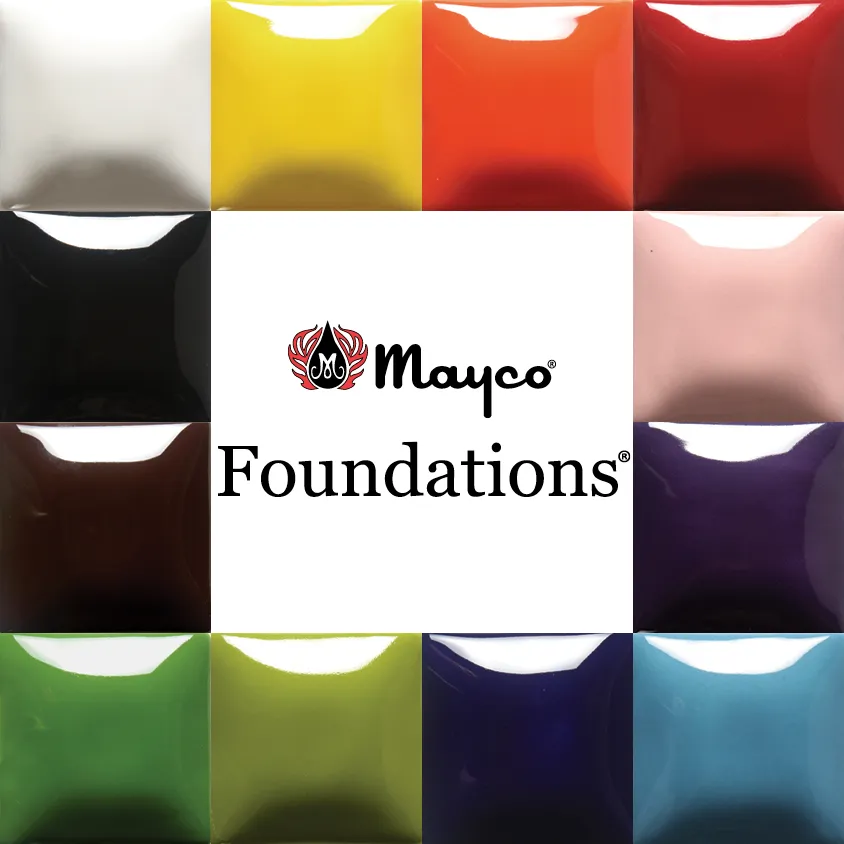 Mayco Foundations Assortment Kit Pints kit smalti base coprenti