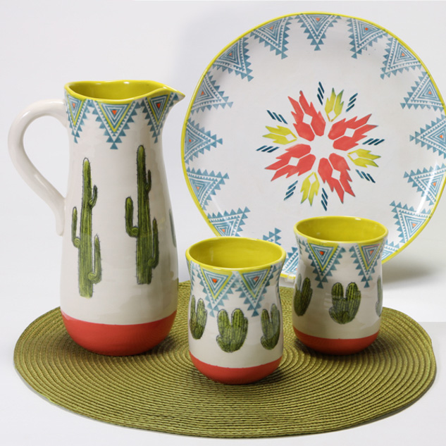 Mayco Earthenware Bisque Casualware piatto ceramica piano bisquit