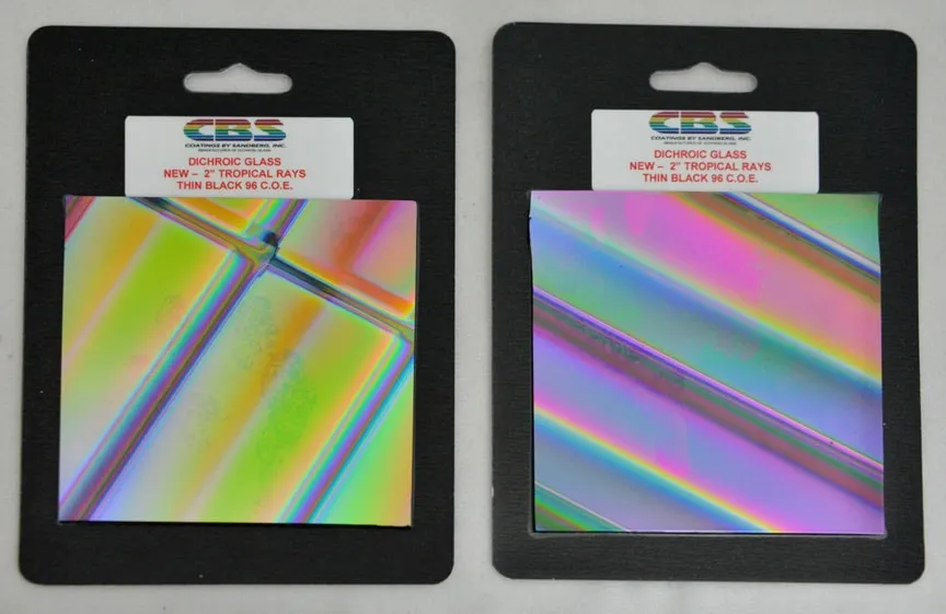 CBS Tropical Rays 2 Inch vetro dicroico quadrato 4x4