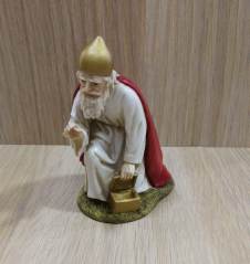 Pastori Landi 420-1166 Re Bianco statuina presepe 11 cm