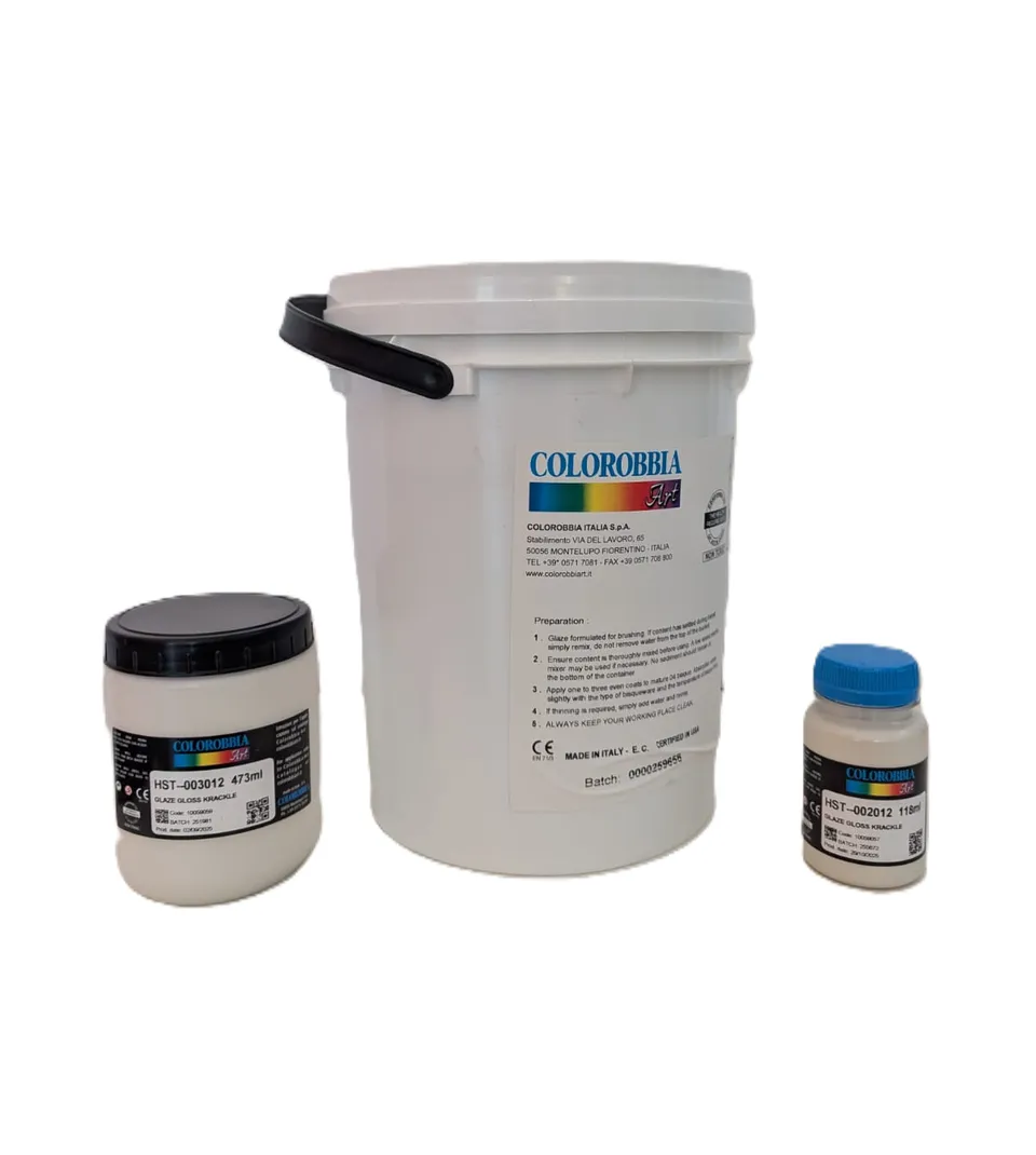 Colorobbia Glaze Gloss Craquelé cristallina trasparente lucida