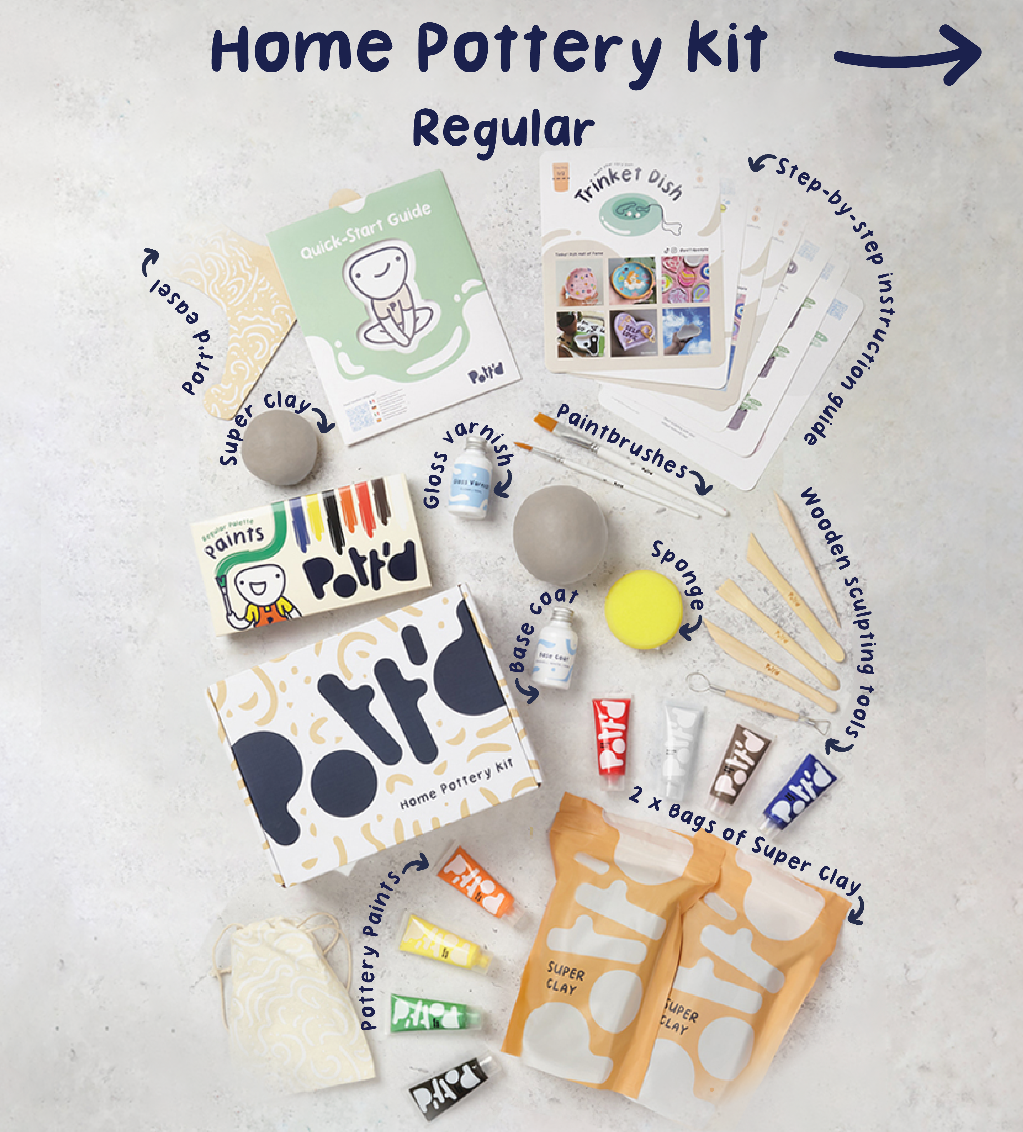 Pott'd Bundles Creative Gift for Two set ceramica per due