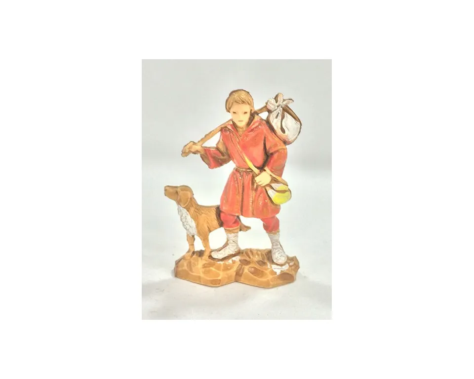 Ditta Montanini Landi 3512 Viandante con Cane statuina