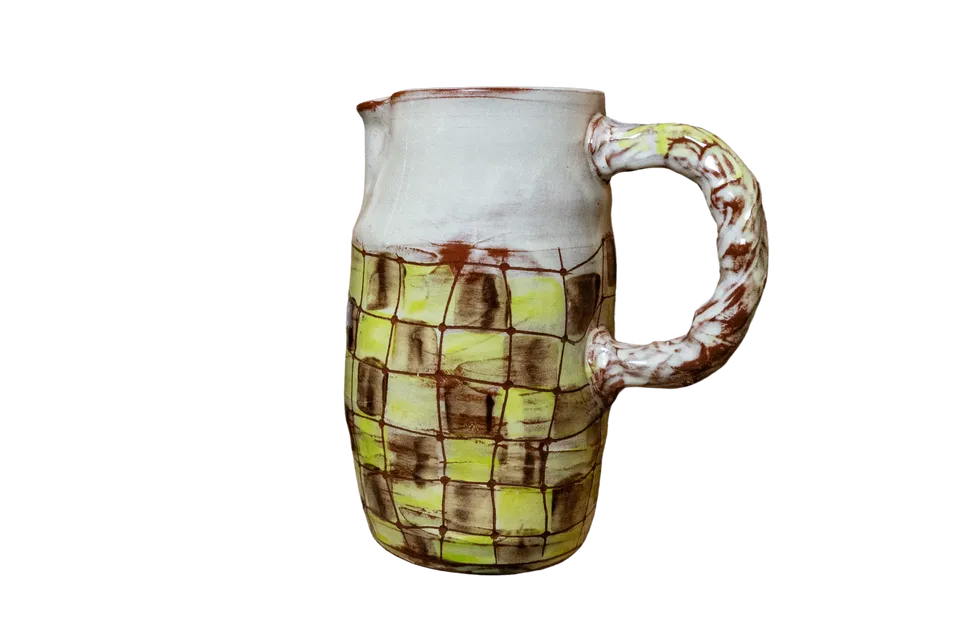 OrientéObjets Alice brocca gialla ceramica artigianale