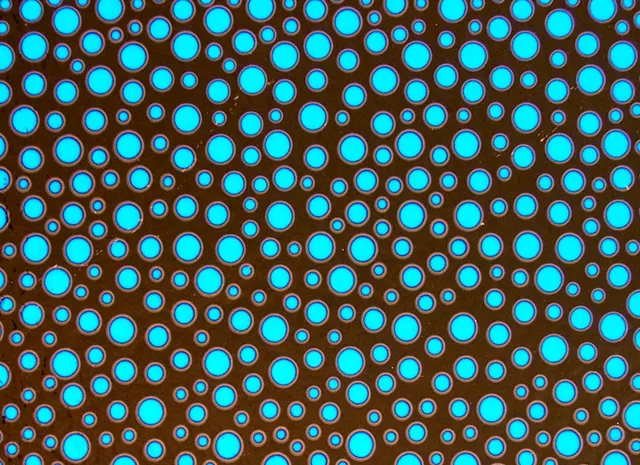 CBS Dichroic Borderline Bubbles vetro dicroico quarter