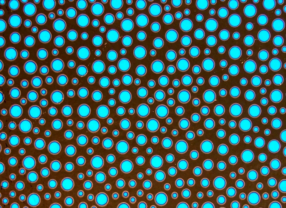 CBS Dichroic Borderline Bubbles vetro dicroico quarter