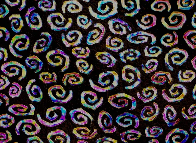 Cbs Borderline Spirals Mixture Fusion vetro dicroico quarto foglio