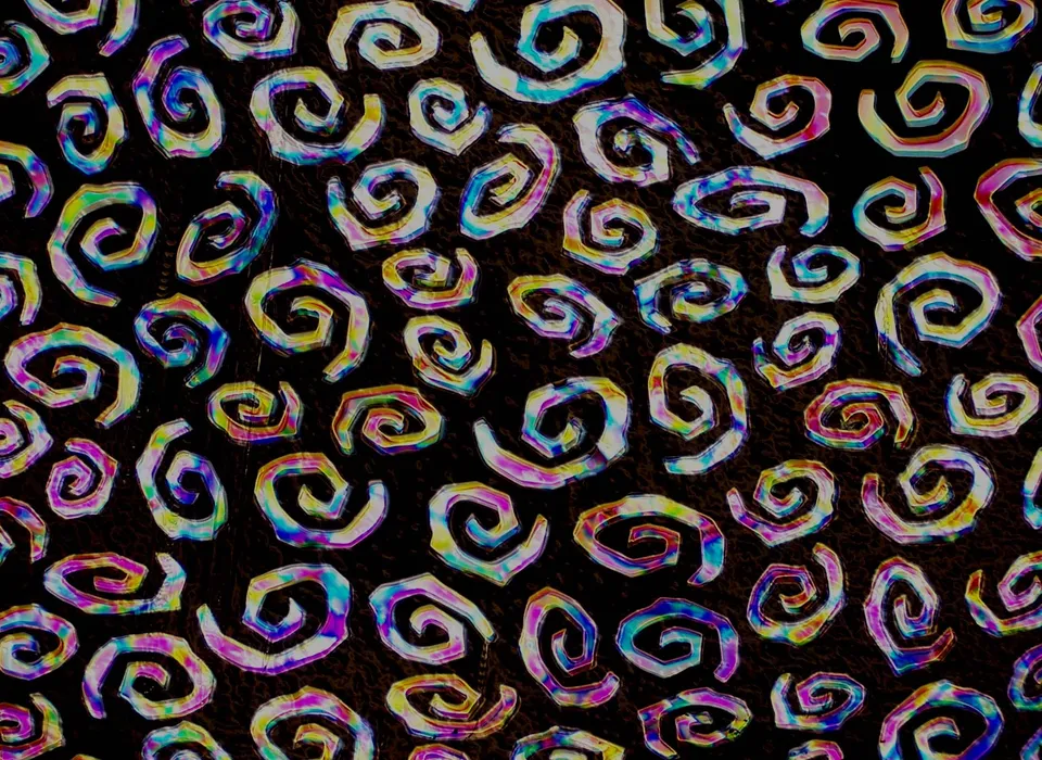 Cbs Borderline Spirals Mixture Fusion vetro dicroico quarto foglio
