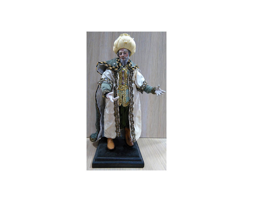 Ditta Montanini PV7 re bianco terracotta pastore 20 cm