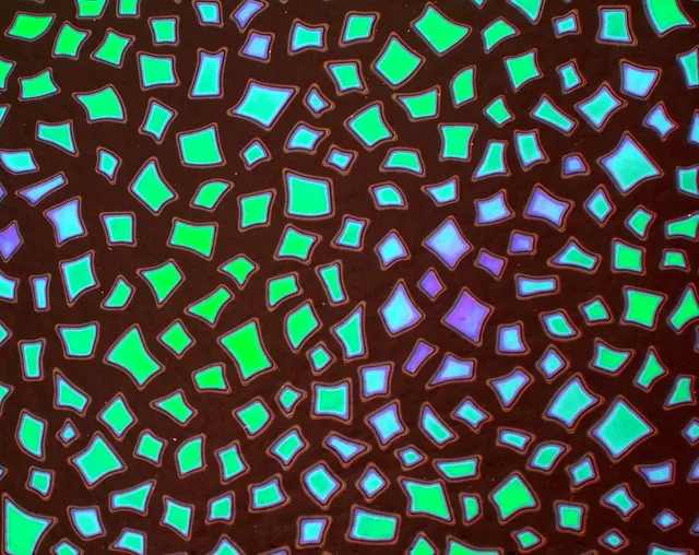 Cbs Borderline Confetti vetro dicroico emerald aurora foglio