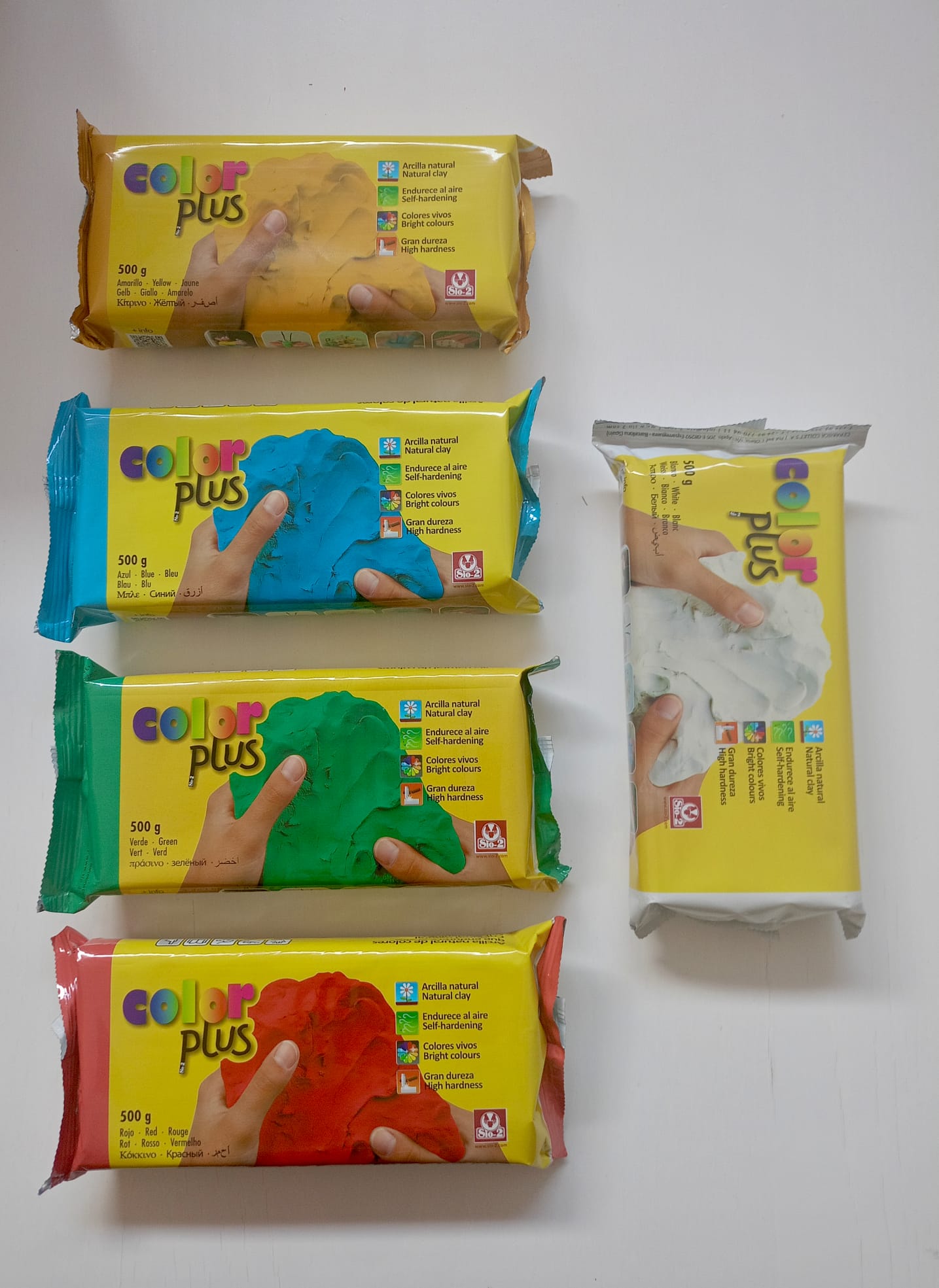 Sio-2 Plus argilla autoindurente naturale colorata