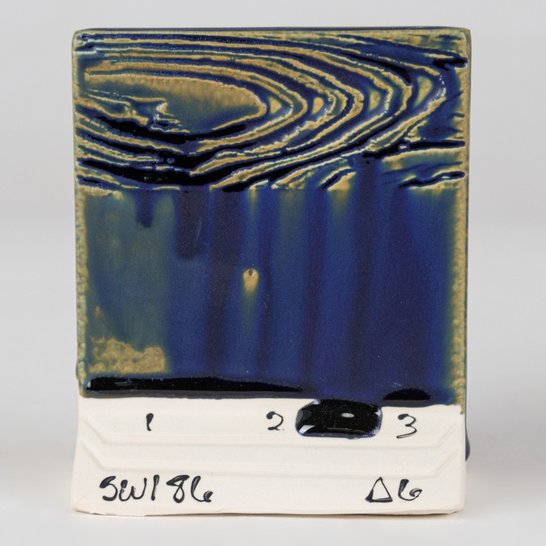 Mayco Foundations Azurite smalto ceramica blu opaco satinato