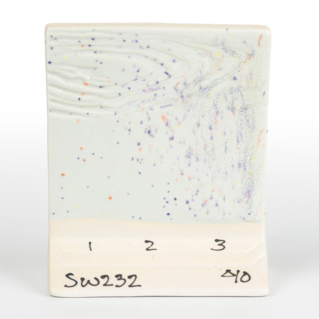 Mayco Stoneware Baby Blue Speck smalto ceramico azzurro puntinato