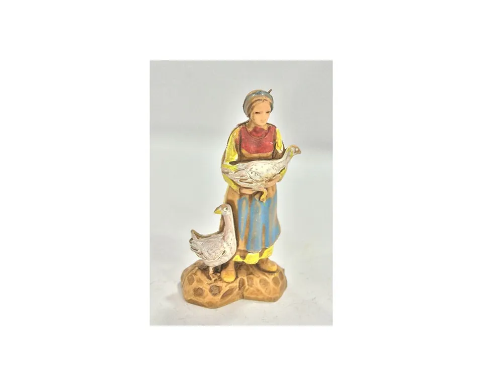 Montanini Pastori Landi 3521 Donna con oca statuina