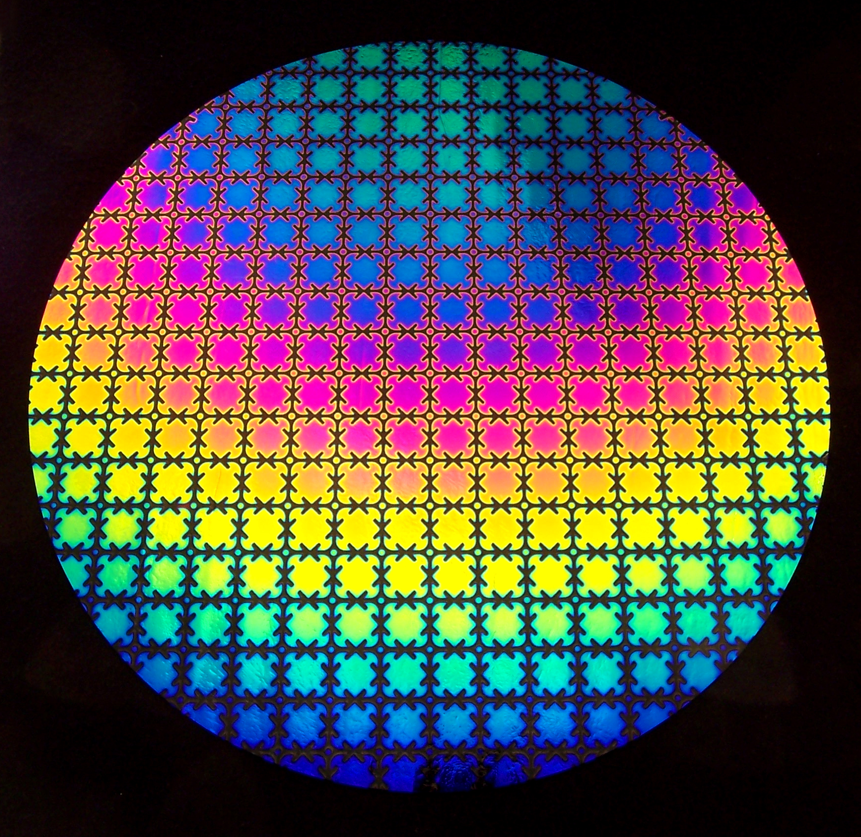 CBS Puzzle Pattern Rainbow vetro dicroico foglio