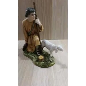 Landi 420-1810 pastore in ginocchio con pecora 18 cm
