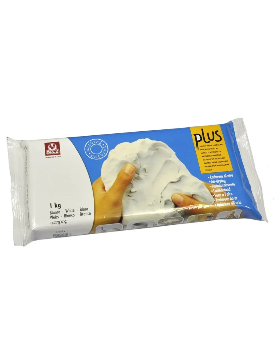 Cerama Sio-2 PLUS argilla autoindurente bianca senza cottura