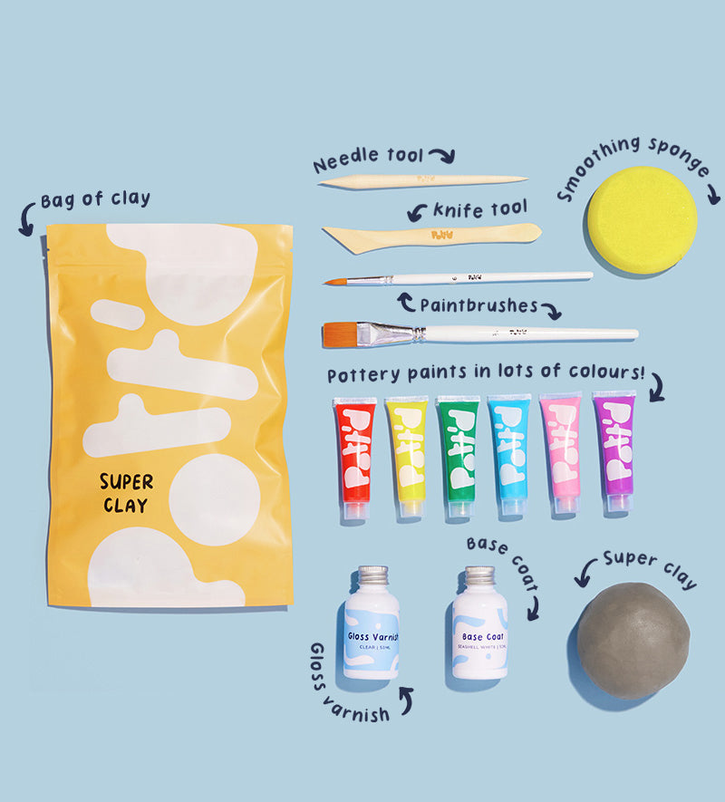 Pott'd Projects Texas Mould 'Em kit argilla stampi fai da te