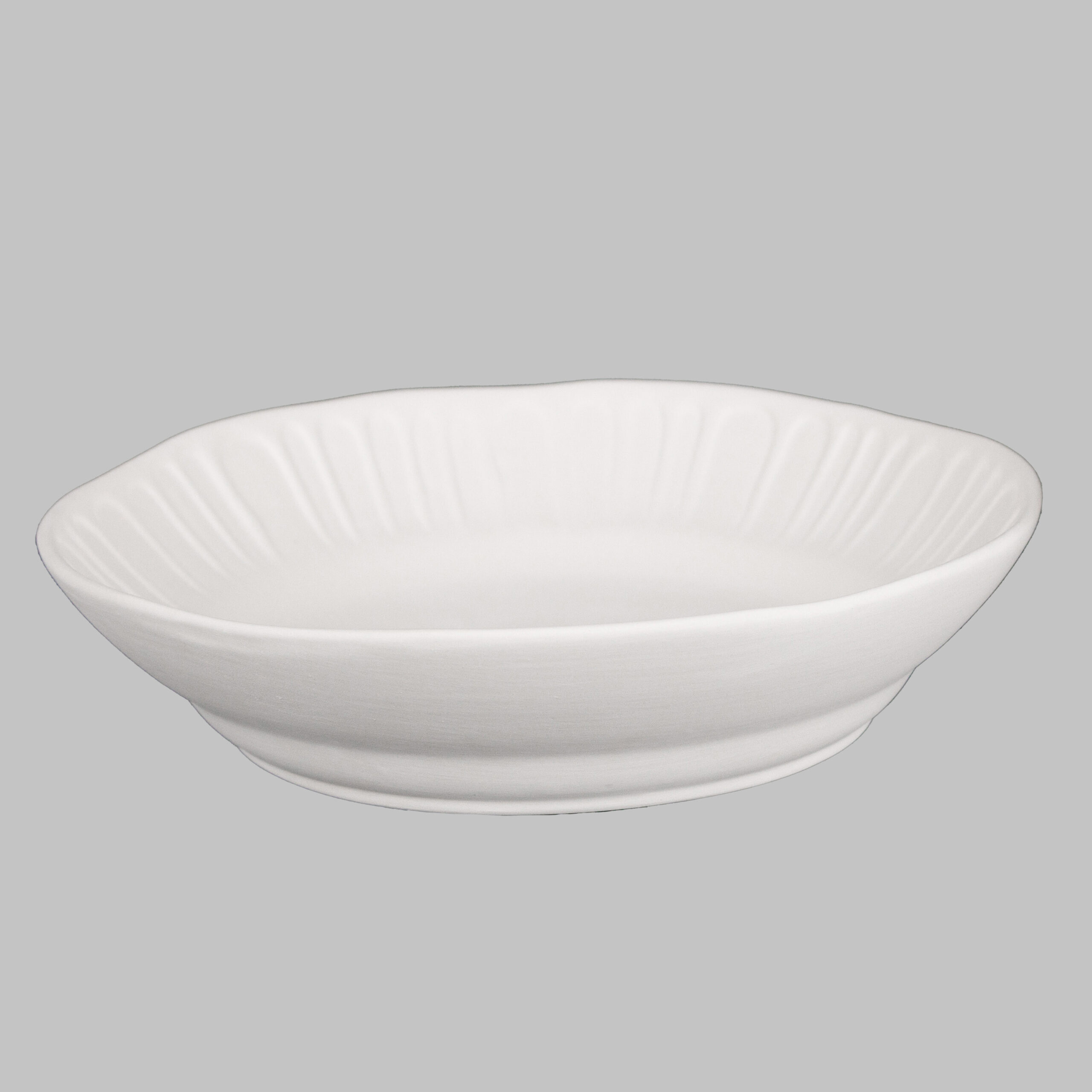 Mayco Stoneware Bisque Fluted Large Bowl ciotola grande