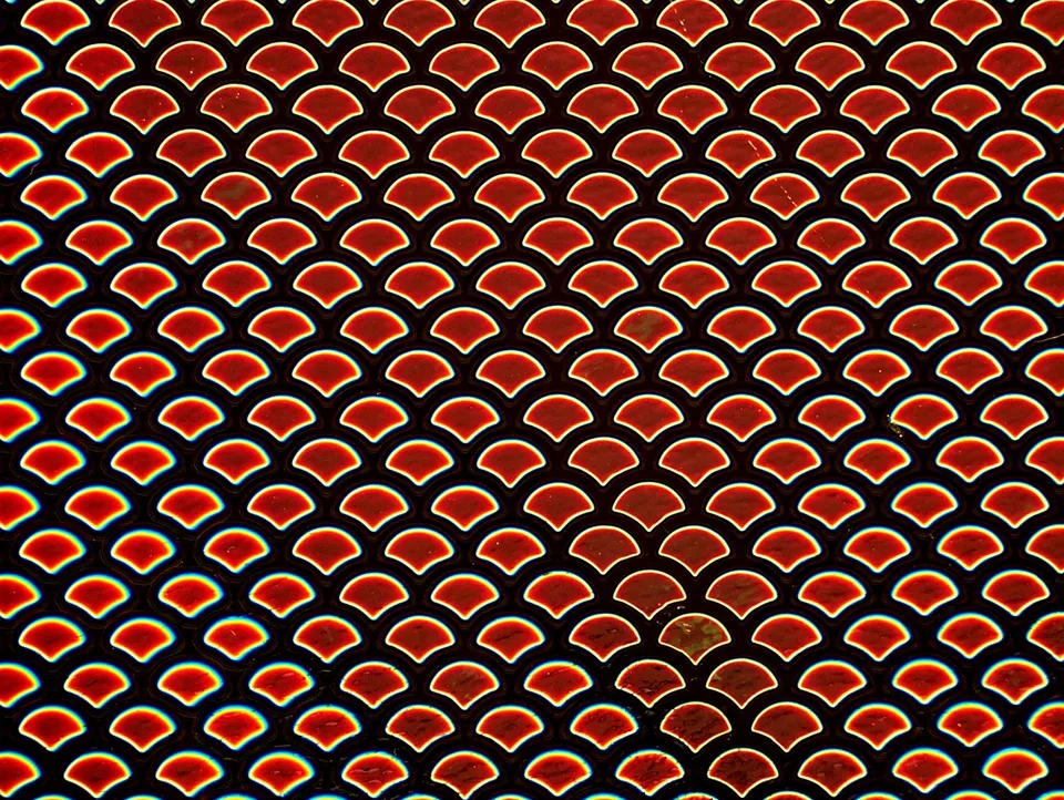 Cbs Borderline Scale Cyan Dark Dark Red vetro quarto foglio