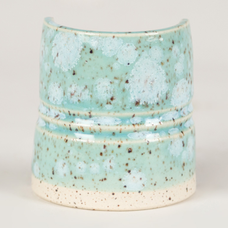 Mayco Foundations Celadon Bloom smalto ceramica verde cristalli