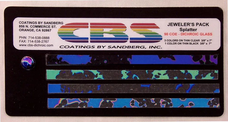 Cbs Dichroic Jewelers Pack Splatter Small strisce vetro