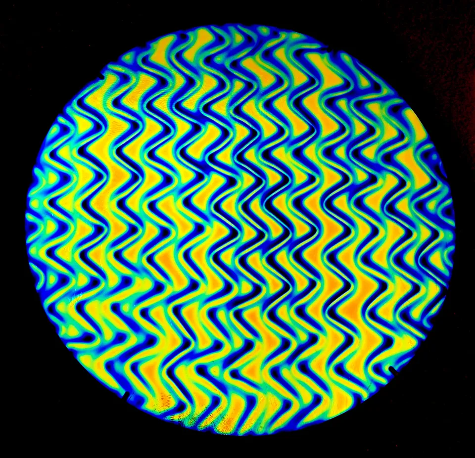 CBS Dichroic Twizzle Cyan Copper vetro dicroico ciano rame
