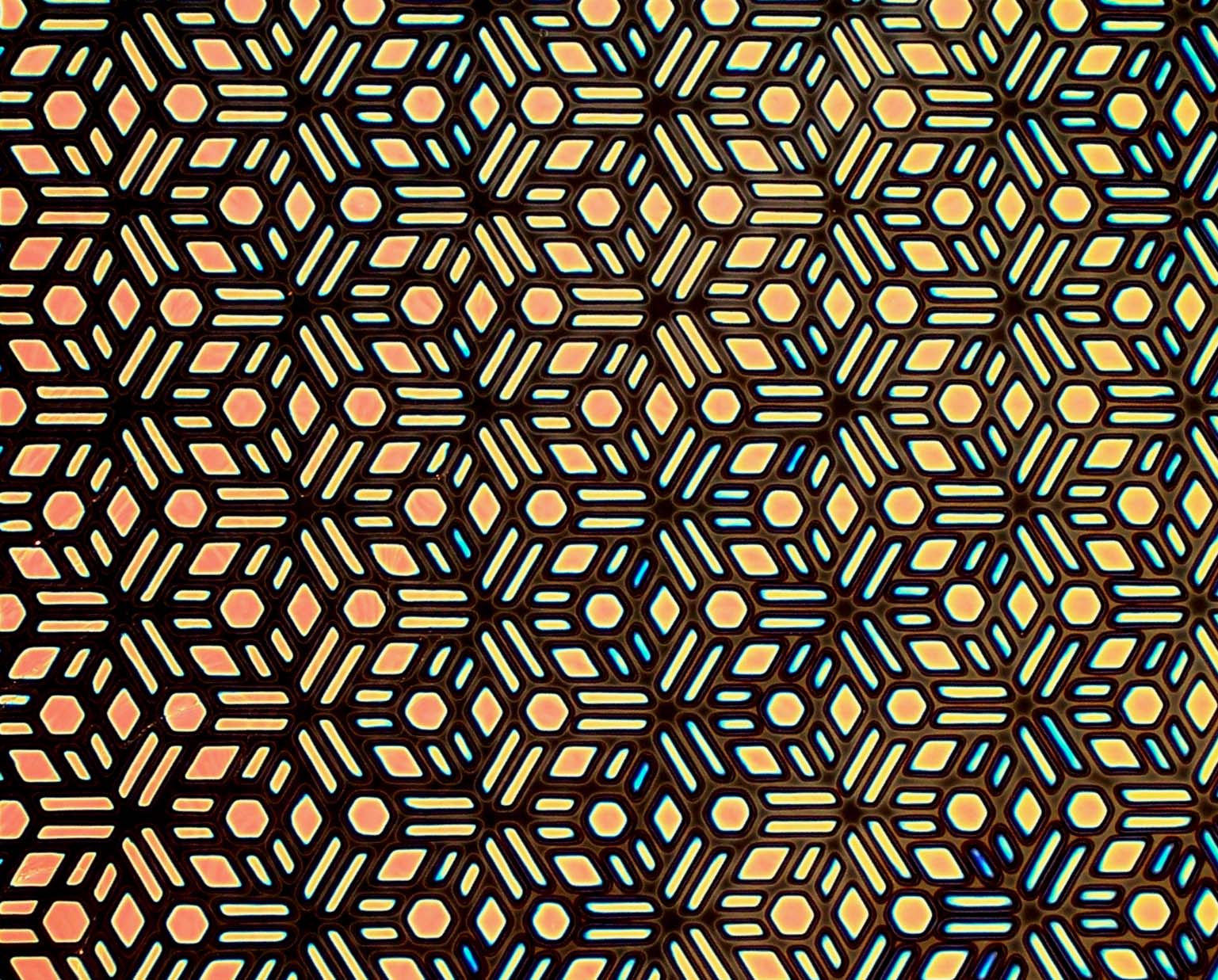 Cbs Borderline Geometric Salmon vetro fusione quarto foglio rosa