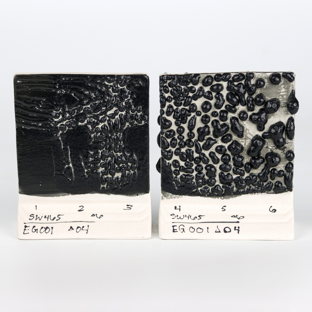 Mayco Ritual Glaze Black Moon Rocks smalto gres nero materico