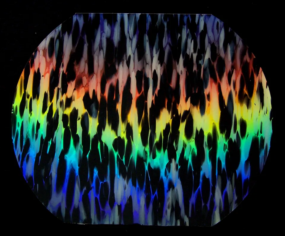 CBS Dichroic Murano Rainbow-1 96 COE vetro specialty 19" arcobaleno