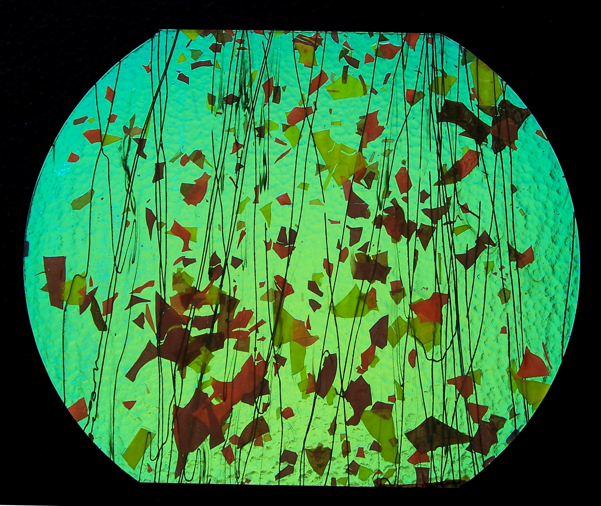 Cbs Dichroic Fracture 4111 vetro dicroico Magenta Green 90 COE