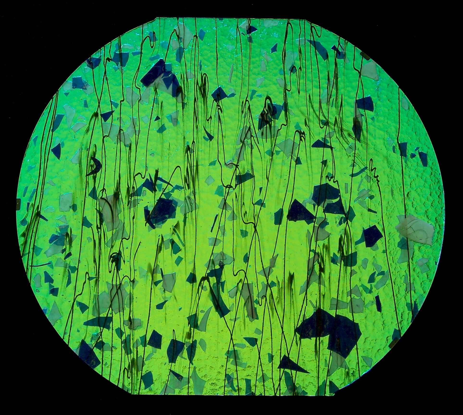 Cbs Dichroic Fracture 4119 vetro fusione magenta verde 90 COE