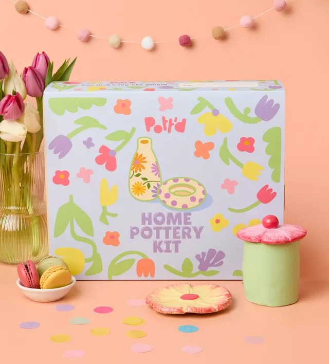Pott'd Home Pottery Kits Mama & Ik Kit Argilla 2 Persone