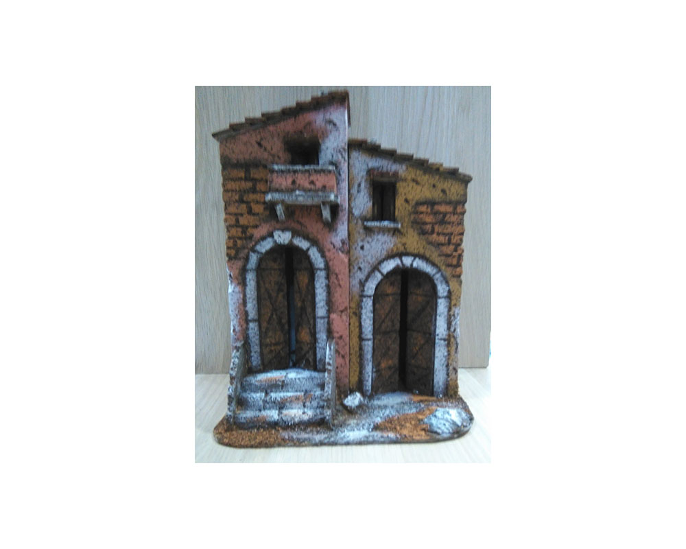 Ditta Montanini Casette M5 casa sughero presepe 28 cm