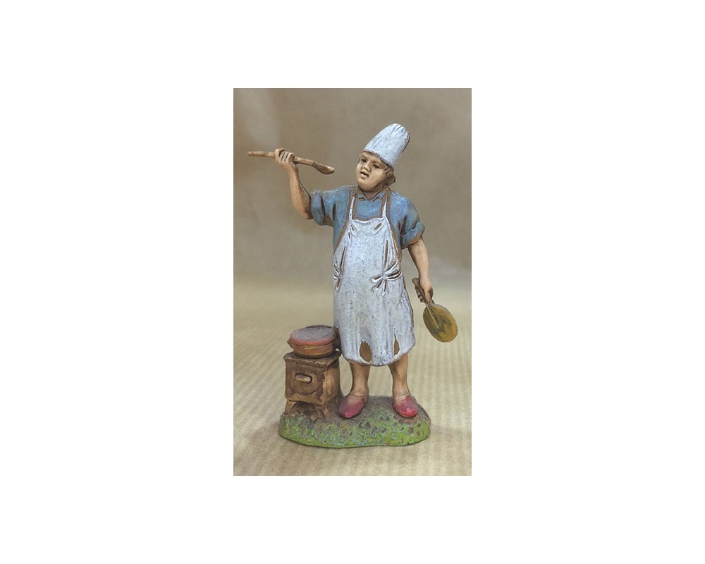 Pastori Landi 6036 Cuoco Statuina Presepe Resina