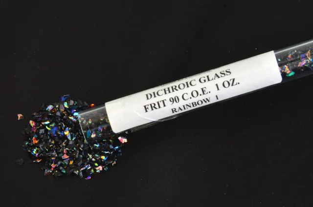 Cbs Coarse Frit vetro dicroico nero 1 oz