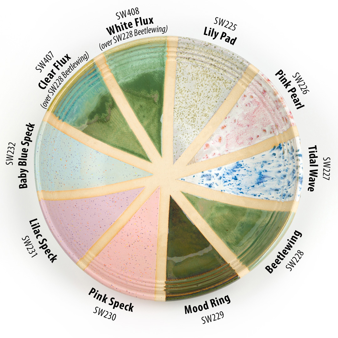 Mayco Stoneware Lilac Speck smalto lilla opaco