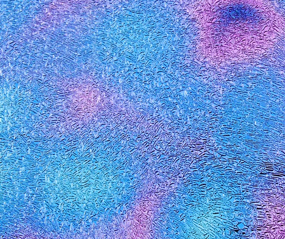 Cbs Crinklized Aurora Borealis vetro red silver blue