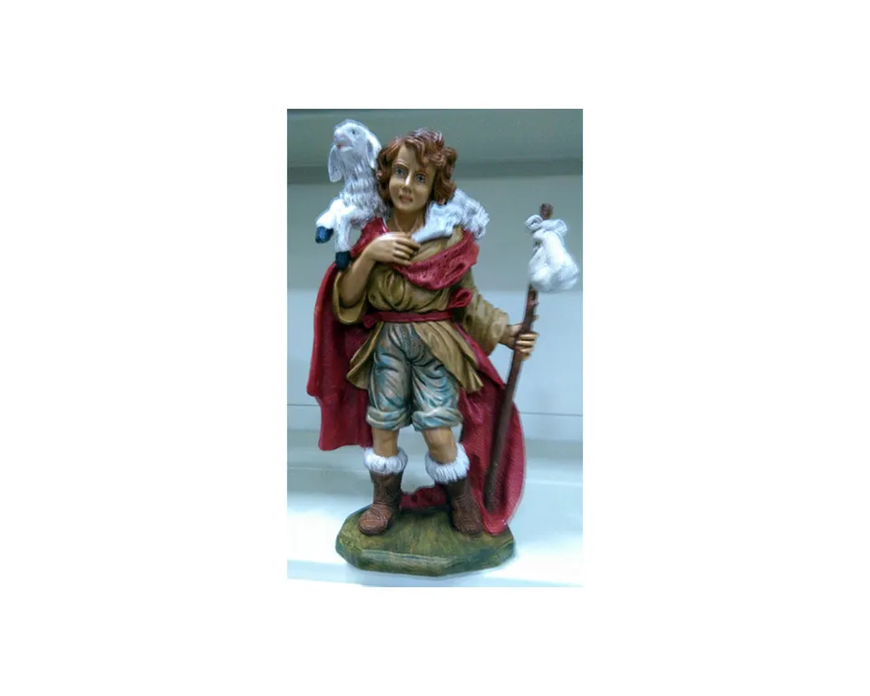 Montanini G30-10 Buon Pastore Statuina Presepe 30 cm Tipo Legno
