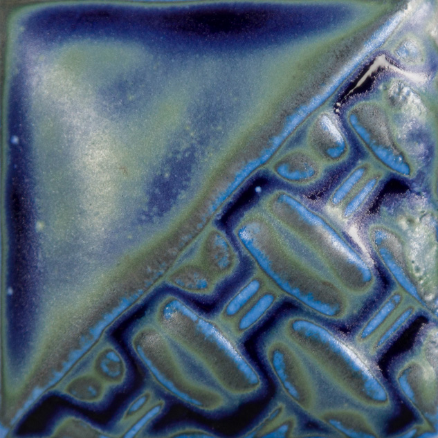 Mayco Foundations Azurite smalto ceramica blu opaco satinato