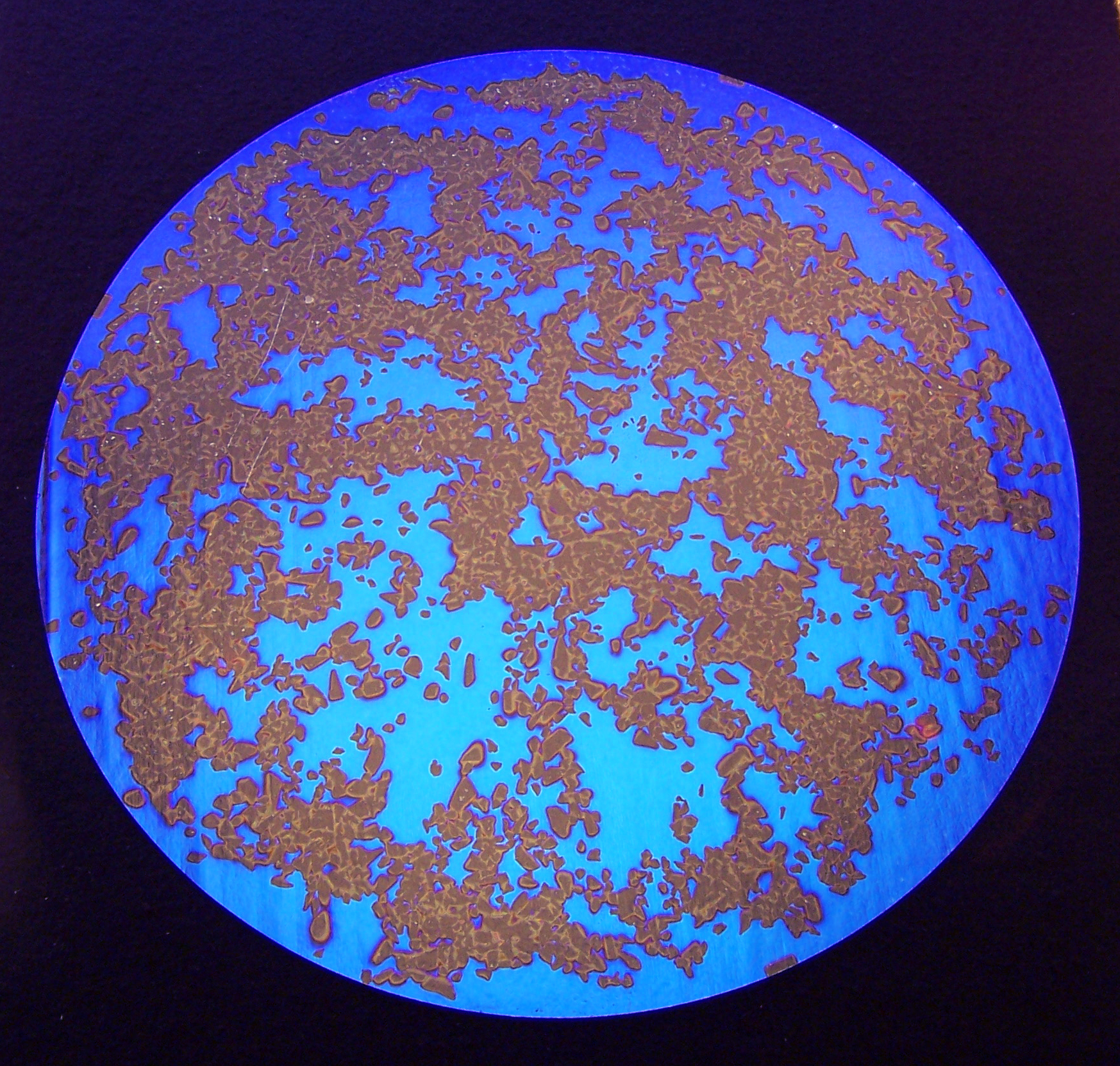 Cbs Shop by Pattern Splatter vetro dicroico Yellow Blue