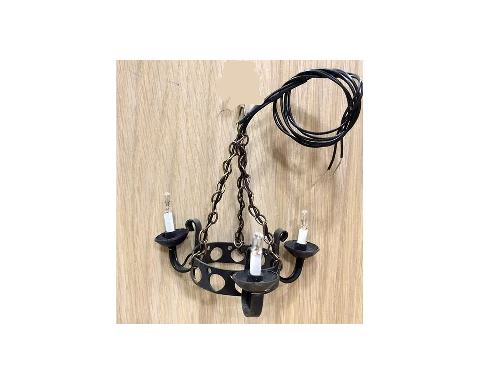 Montanini Lampioni ART23 lampadario ottone 3 luci ø4