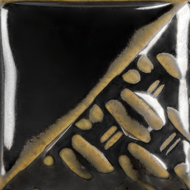 Mayco Foundations Mirror Black smalto ceramica nero coprente