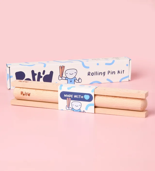 Pott'd Extras and Accessories Mattarello per Argilla Legno