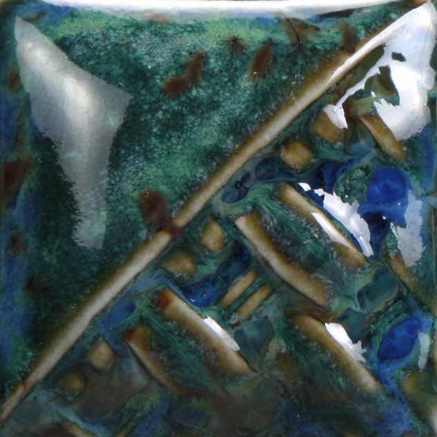 Cerama Smalti liquidi Midnight Rain smalto ceramica blu verde alimentare